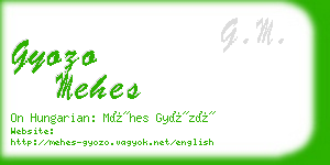 gyozo mehes business card